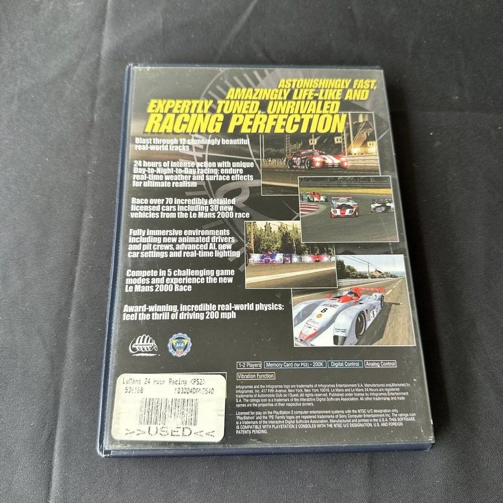 Le Mans 24 Hours Sony‎ Playstation 2 ps2 Complete